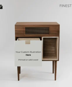 mid century modern record player cabinet