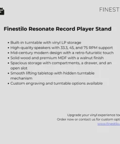 record player stand with custom options